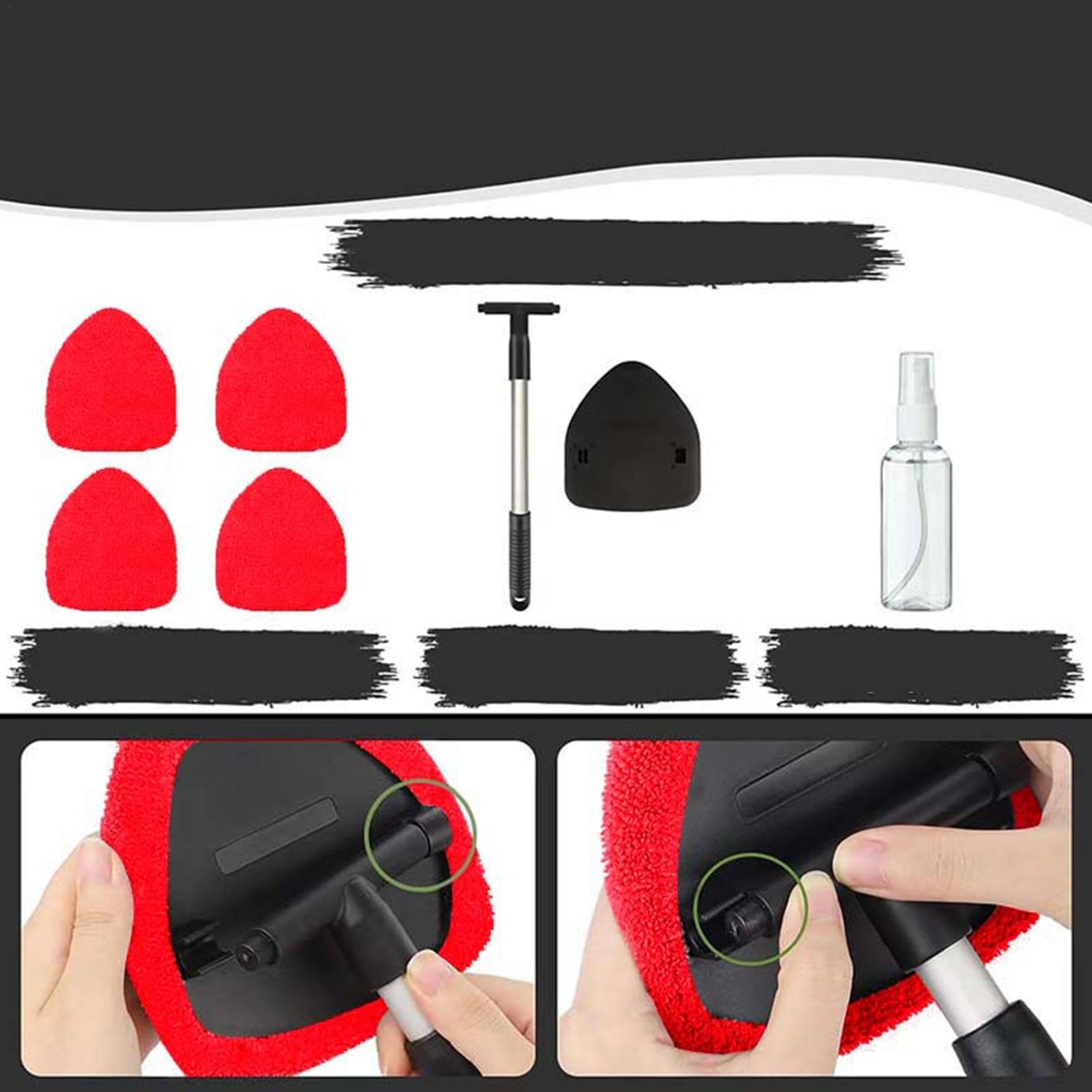 자동차 앞 유리 클리너, 내부 긴 핸들, 앞유리 클리너 - Interior Detailing Kit 리뷰 및 가격